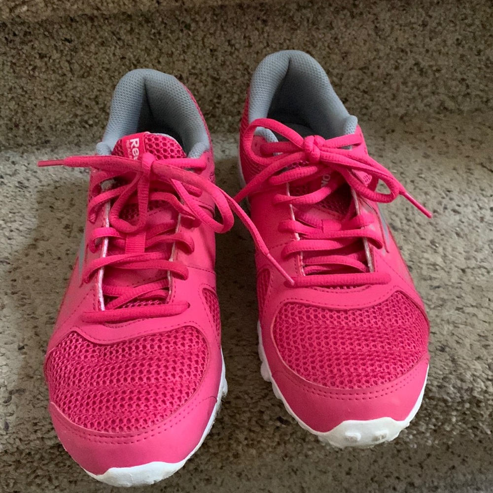 Reebok Real Flex Advanced Training, pink/grey/white, size 7M